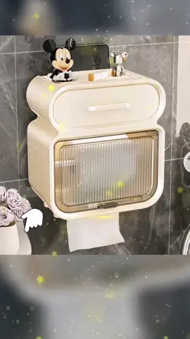 Wall-mounted Tissue Box Holder Organiser Toilet Waterproof Paper Holder Drawer Punch-free Bathroom #tissueholder #wallmountedtissuebox #bathroomorganizer #fypシ #fypシ゚viral 