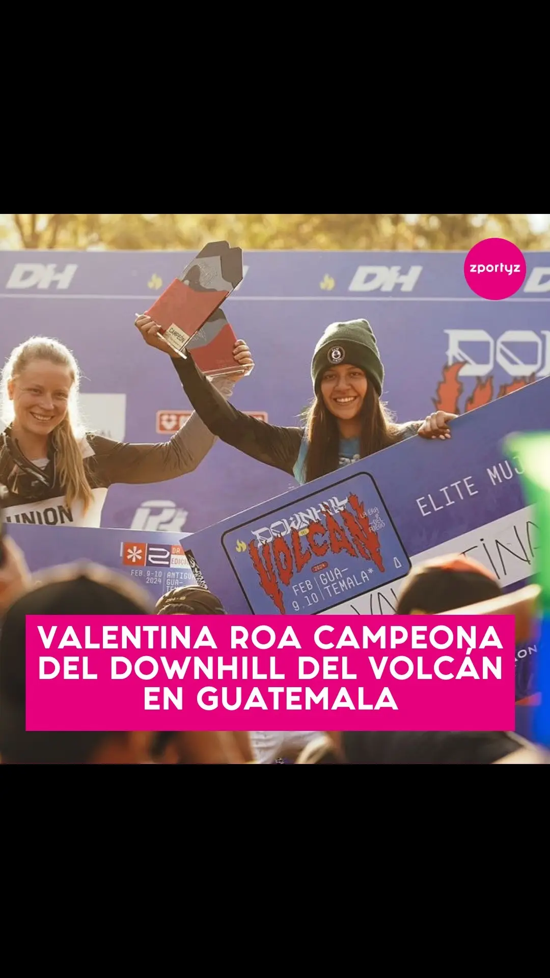 La ciclista 🇨🇴 Valentina Roa se coronó el fin de semana campeona 🥇del DOWNHILL DEL VOLCAN 🌋 en Guatemala 🇬🇹 🔥. Está fue la primera carrera internacional de Valentina en la categoría élite, ya que hasta el año pasado estuvo compitiendo en categoría junior, donde se destacó como una de las mejores del mundo 🌎 #downhill #downhillcolombia #guatemala🇬🇹 