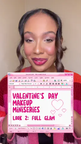 Happy Valentine’s Day My Loves! Since Vday is midweek and some people may celebrate it this weekend, I decided to suc still post! 🥹😍❤️ this Valentine’s Day, make up look is full glam, with structure, a smoky eye, bold lip, and matte finish 💖 ##valentinesdaymakeup##ValentinesDay##pinkmakeup##fullglammakeup##smokeyeye##makeup##beauty