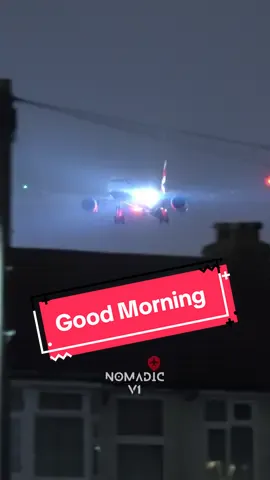 British Airways dreamliner morning arrival #britishairways #nomadicv1 #dreamliner 