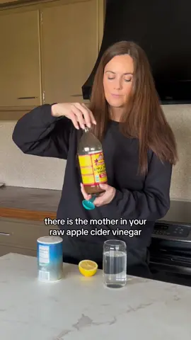Before you eat this morning, drink THIS! 🍎🍋 #wellnesstips #applecidervinegar #lemon 
