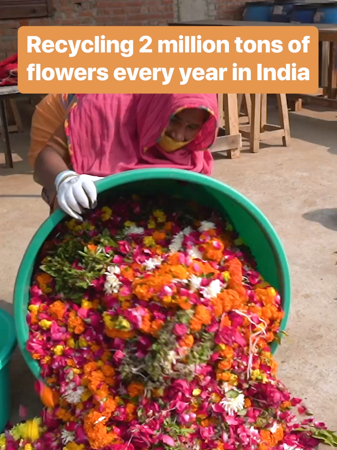 In #India, flower #recycling is on the rise and has the potential to reduce environmental impact. #Sustainability