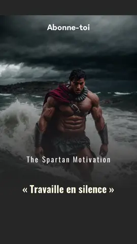 Travaille en silence. Laisse tes actions parler pour toi. Dans un monde plein de bruit et de vantardise, il y a de la sagesse à rester discret et concentré sur ton travail. Mets l’accent sur ce que tu fais plutôt que sur ce que tu dis. #motivation #travail #determination #spartan #discipline #virality 