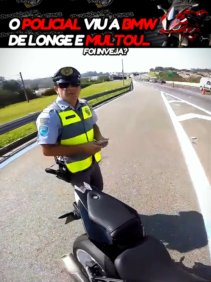 MULTOU A BMW POR INVEJA?🤢 #bmw #s1000 #motovlog #policial #guardadetransito #policialrodoviariofederal