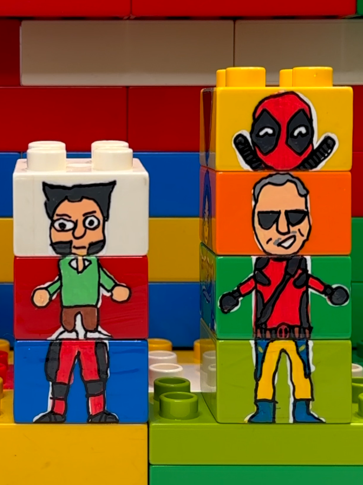 Block game Part 86 Did you see the trailer for Deadpool & Wolverine? Will Doctor Doom appear in? #Deadpool #DeadpoolandWolverine #DrDoom #LEGODUPLO #picturematching #drawing