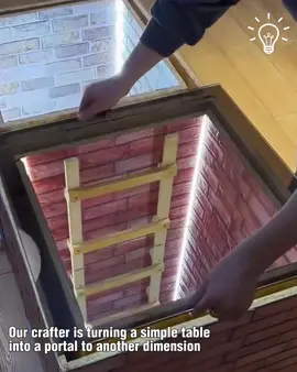 Crafting the coolest infinity mirror coffee table! #DIY 