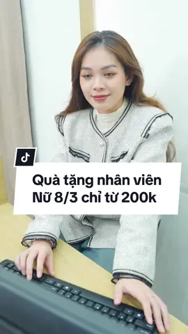 Quà tặng cho nhân viên nữ 8/3 chỉ từ 200k cho doanh nghiệp - HR lưu ngay vào nha.  Ib ngay để nhận chiết khấu cao cho doanh nghiệp ạ! #comem #quatangnhanvien #quatang #quatangnhanviennu #qua8thang3 #quatangdoanhnghiep 