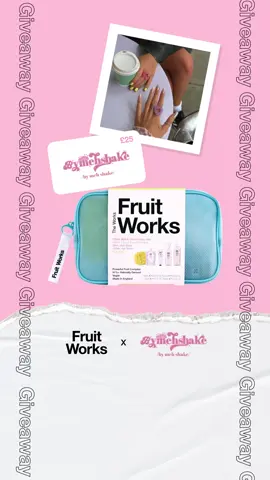 🌟 GIVEAWAY 🌟   In celebration of Random Acts of Kindness Day on Saturday, we've teamed up with @bymehshake to treat 1 lucky winner this amazing bundle consisting of :   🌟 Fruit Works The Works (containing 4 full-size products) 🌟 Bymehshake £25 Gift Card   To enter, all you have to do is: 👉️ Follow @fruit_works and @bymehshake 👉️ Like this post 👉️ Tag a bestie   T&Cs: Entry ends midnight on Friday 23rd February. Giveaway running across both Instagram and TikTok. Winner is to be contacted directly via DM by @fruitworks only. Any fake accounts attempting to ask for your details are not us and we kindly request that you report and block these accounts.