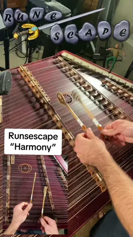 “Harmony” from Runescape. I played the absolute crap out of runescape back in elementary-middle school. Even made a best friend because of it. I think I always took the music for granted back then. Now, though, I think the dulcimer works perfectly for it 😁 #dulcimer #hammereddulcimer #percussion #nostalgia #videogamemusic #runescape #oldschoolrunescape #osrs #jagex #lumbridge #harmony #mmorpg 
