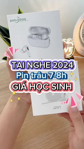 Tai nghe không dây 2024, pin trâu, âm thanh chân thực nhưng giá học sinh thôi nha #T #tainghekhongday #tainghebluetooth #tainghepintrau #goojodoq #phukiencongnghe #thietbicongnghe #xuhuongtiktok #xuhuong 