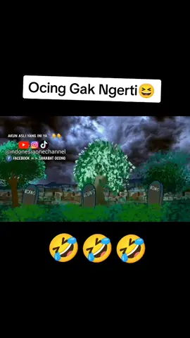 one channel #ocangocongocing #animasi #pocong #foryoupage #animasilucu #fyp 