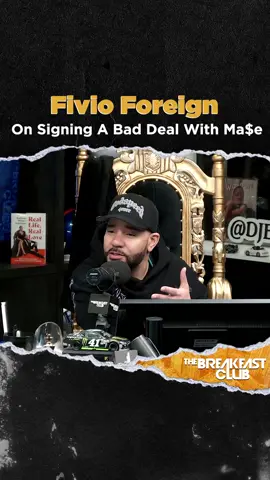 @fivioforeign  initially signed his deal with/ #Mase and he dives into how it all came to be. Tap in🔊be. Tap in🔊n