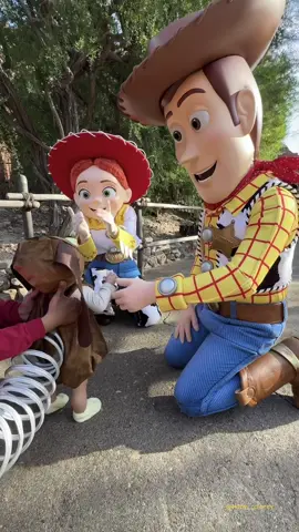 Woody×Jessie×Slinky Dog 🐕ꔛ🐕. . Thank you for letting him be part of the group.Your friendship means a lot to him. . #slinky_kallon #kalloncostume #disneyparks #disneyland #toystory#disneycostume #californiadisney #handmadecostume #カリフォルニアディズニー #トイストーリー#スリンキー　