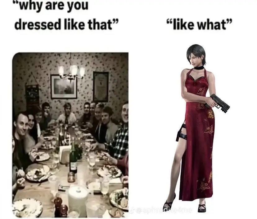 dressed like what? :P #adawong #residentevil 