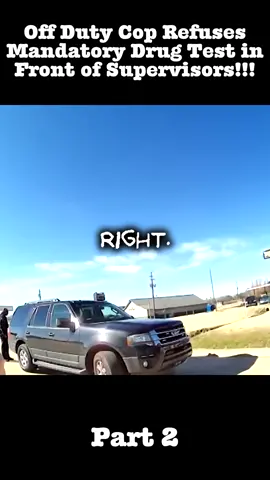 Off Duty Cop Refuses Mandatory Drug Test in Front of Supervisors!!! part 2 #policeofficer #pursuit #copusa #policeactivity #copstvshow #copsoftiktok #trending #foryoupage #fbyyy