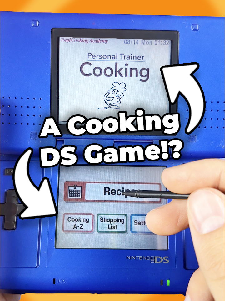 Only Nintendo Could Make This! -  #nintendo #nintendods #cooking #dkoldies #fyp #nerdstalgic  Did you know that Nintendo released this 'cookbook' for the DS? It's such a unique idea that only Nintendo could make! Would you try cooking with the DS, let us know!