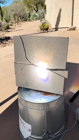 Solar Death Ray vs granite and ceramic tile #experiment #solar 