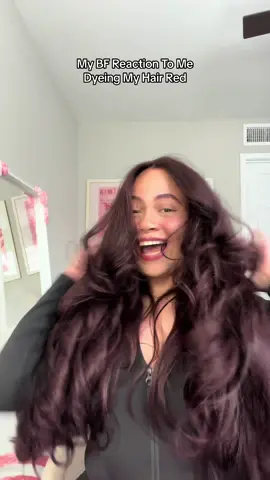 My number one hype man 🥹🤣 he loves the red hair SHOULD I GO LIGHTER?