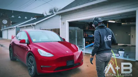 #autodetailing #detailing #landscape #1min #tesla #clean #cleanhacks 