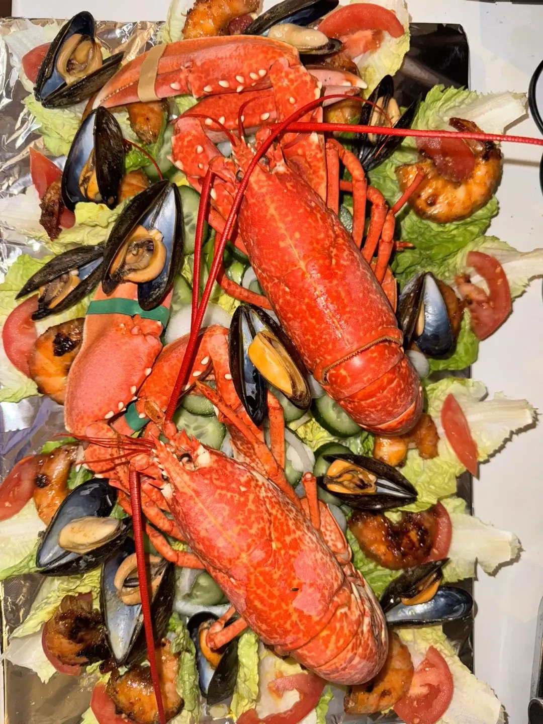 Valentines spead #Foodie #valentines #seafood #steak #brightlyskitchen 