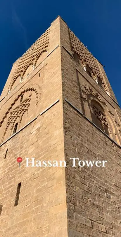 📍Hassan Tower #morocco🇲🇦 #rabatmorocco #maroc #Rabat #hassantower #tourhassan 