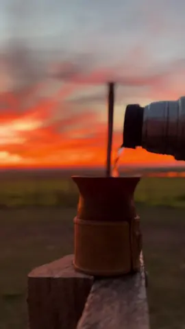 Mate y atardecer la mejor combinación #fypシ゚viral #gaucho #uruguay🇺🇾 #atardecer #mate 