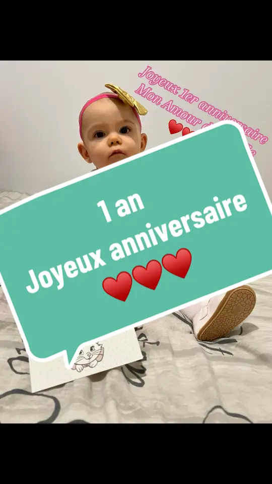 Joyeux 1er anniversaire mon bébé !!! 1 an de toi mon Amour de ma Vie, 1 an que tu m’as donné le meilleur rôle de ma vie !!! 1 an que tu as fait de moi une maman mais surtout ta maman !!! Je suis tellement fière de toi, de tous les progrès que tu réalises chaque jour que j’ai la chance de voir !!! Je t’Aime d’une force inimaginable !!! Je t’Aime à la folie de l’Amour !!!  #mumoftiktok #familytiktok #babytiktok #bebe2023 #viedemaman❤ #outfitbebe💕 #outfitanniversaire #1eranniversaire #joyeuxanniversaire #viral #abonnetoi❤️❤️ 