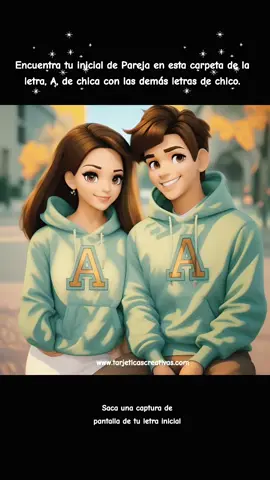 Encuentra tu inicial de Pareja en esta carpeta de la letra, A, de chica con las demás letras de chico. Saca una captura de pantalla y úsala. Síguenos y comparte para más diseños lindos de parejas. #nombrespersonalizados #personalizotunombre #chicas #iniciales #parati #viralvideo #viraltiktok #tarjeticascreativas #nombres #ia #ai #miamor #micrush #tequiero #teamo #moda #inicialesdeparejas 