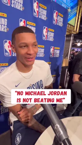 Followed up with Jabari Smith Jr. 1 year later 🤣🗣️ #MichaelJordan Presented by @Gillette 