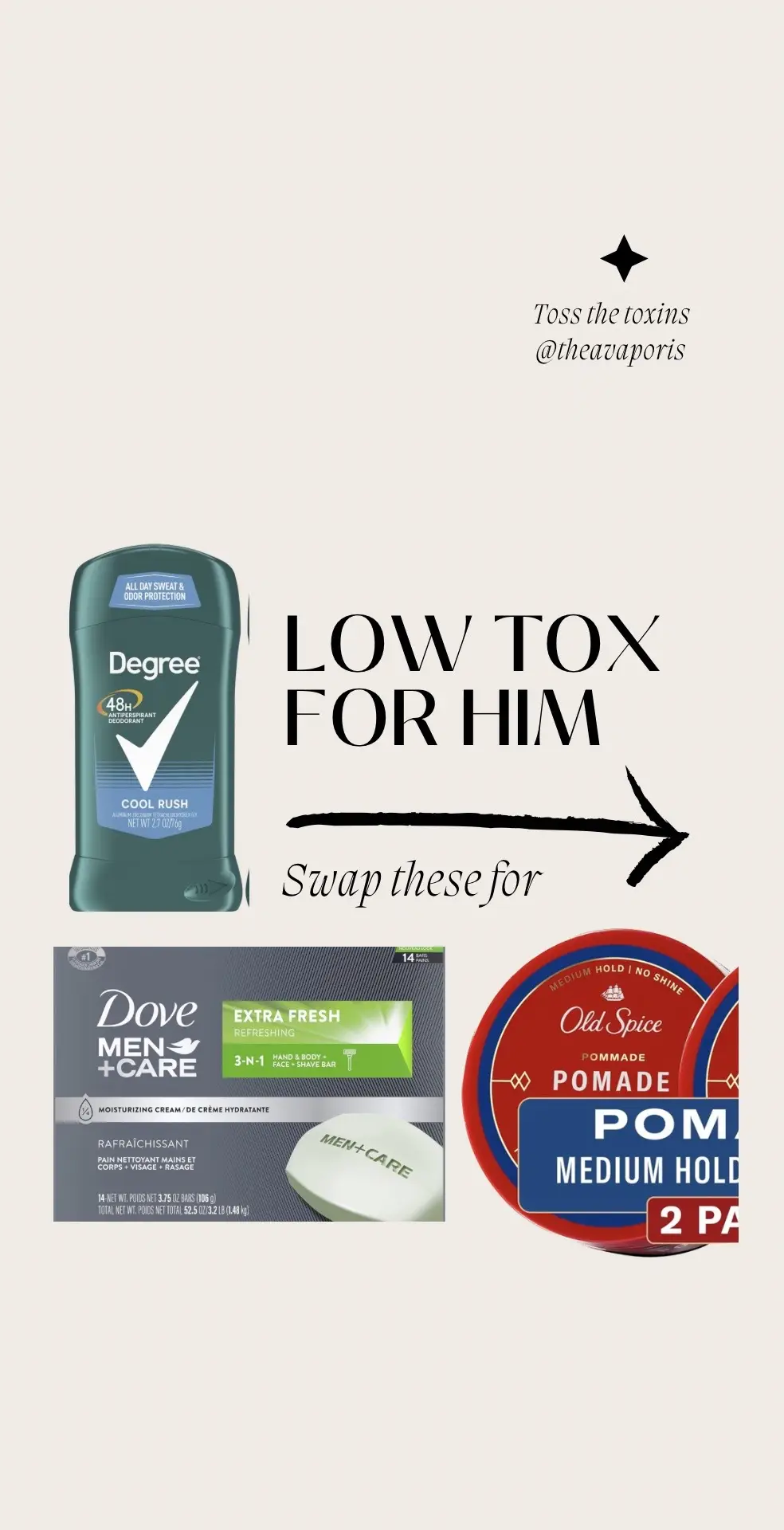 Some fav low tox swaps for him.  . . #cleanbeauty #organicskincare #mensskincareproducts  Organic men’s personal care Natural men’s grooming products Eco-friendly men’s toiletries Chemical-free men’s skincare Sustainable men’s body care Cruelty-free men’s cosmetics Best organic shaving cream Natural deodorants for men Organic beard oil Sustainable men’s hair care Amazon skincare finds