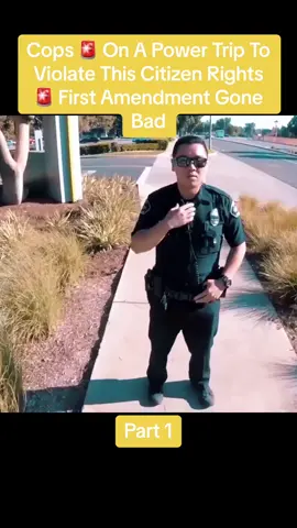 Cops 🚨 On A Power Trip To Violate This Citizen Rights 🚨 First Amendment Gone Bad  