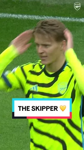 That technique from the skipper 🤌 #arsenal #PremierLeague #pl #odegaard 