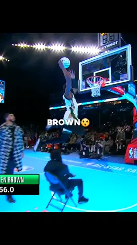 This is one of the best dunks I've ever seen😨 #jalenbrown #kaicenat #dunkcontest #NBA #basketball #fyp 