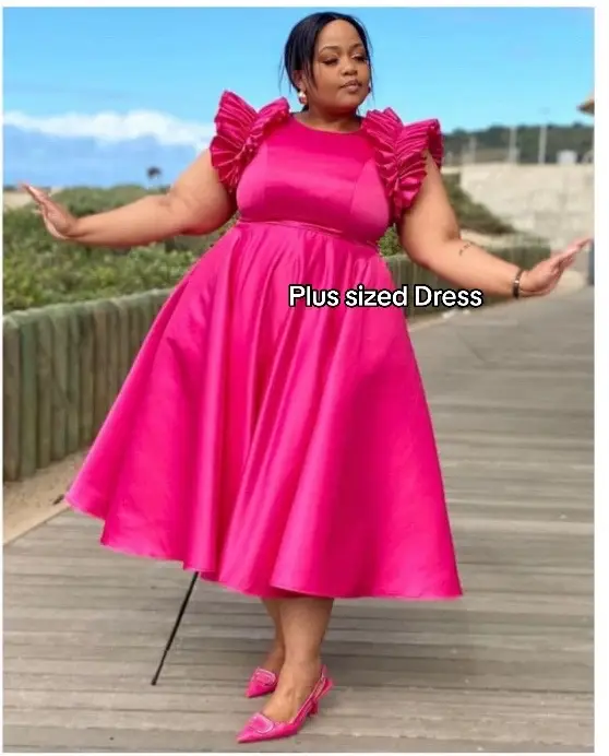 Plus Size Silk Dress is available: Size: M-4XL Price: R430 (delivery fee included) WhatsApp: 069 4722035 to purchase 