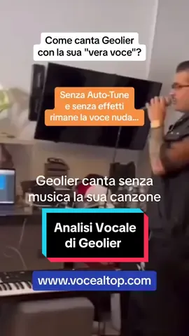 Geolier canta con la sua vera voce. #geolier #sanremo2024 #ipmetupte #tecnicavocale #vocedigola #analisivocale #salvatorecilia #vocealtop 