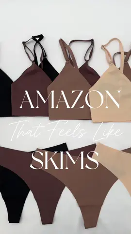🚨8 pieces for $33, SKIMS-inspired bra and panty sets!🫶🏼They are laser cut, seamless, stretchy with a cotton liner, and even tag-less so no scratching! 🖤 #amazon #amazonfinds #amazonmusthaves #amazonfashion #amazonfinds2023 #amazonfinds2024 #skims #amazonskims  