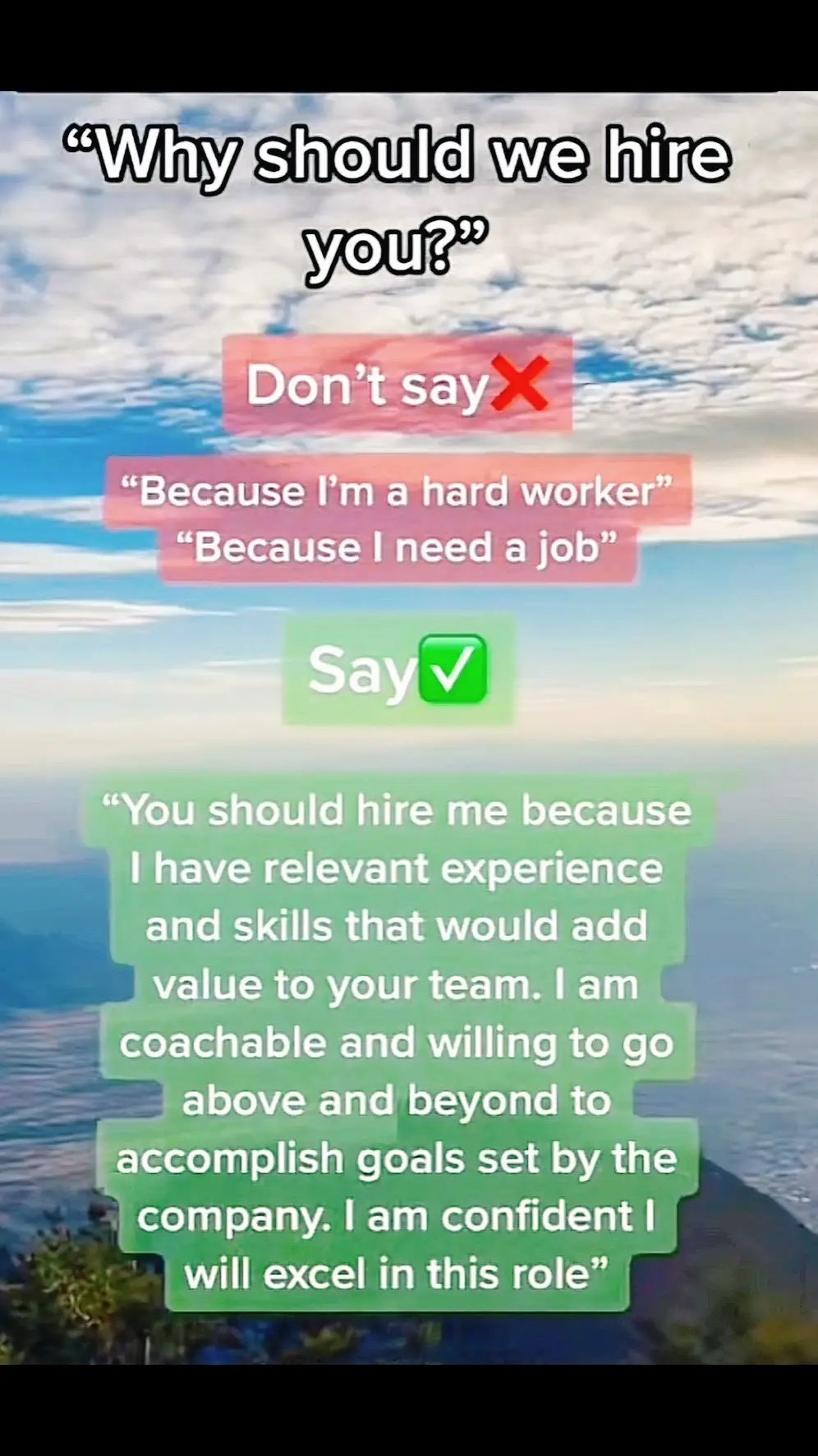 Why should we hire you?? 2024 #learn #expert #careeradvice #managerlife #careertiktok #careerchange #career #interviewtips #careertok #interviewquestionsandanswers 