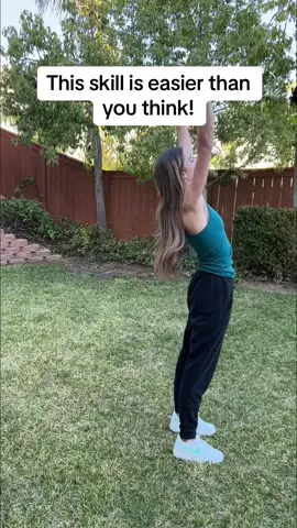 Im definitely gonna try to teach Logan to do this!! 😆 #tumbling #cheer #gymnastics #acro #flexible #dance #backbend #tutorial 