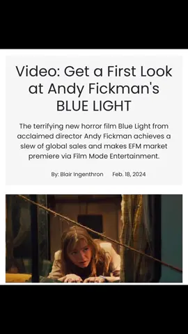 …RUN… A first look at BLUE LIGHT written and directed by @afickman #bluelight #horrortok #horrormovie #horrordebut #heathersthemusical 