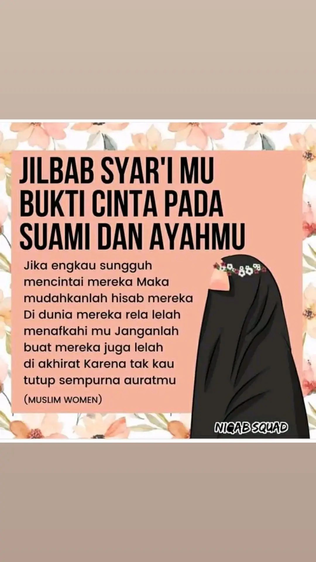 Bismillah... 📌 BUKTIKAN CINTAMU  Tanggung jawab seorang ayah dan suami itu berat !  Mereka harus menyelamatkan keluarganya dari api neraka  