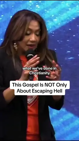 There’s more to the gospel than just escaping hell.  #preaching #christiantiktok #womenpreachers #womenpreach #christian #preachergirl #pastortiktok 