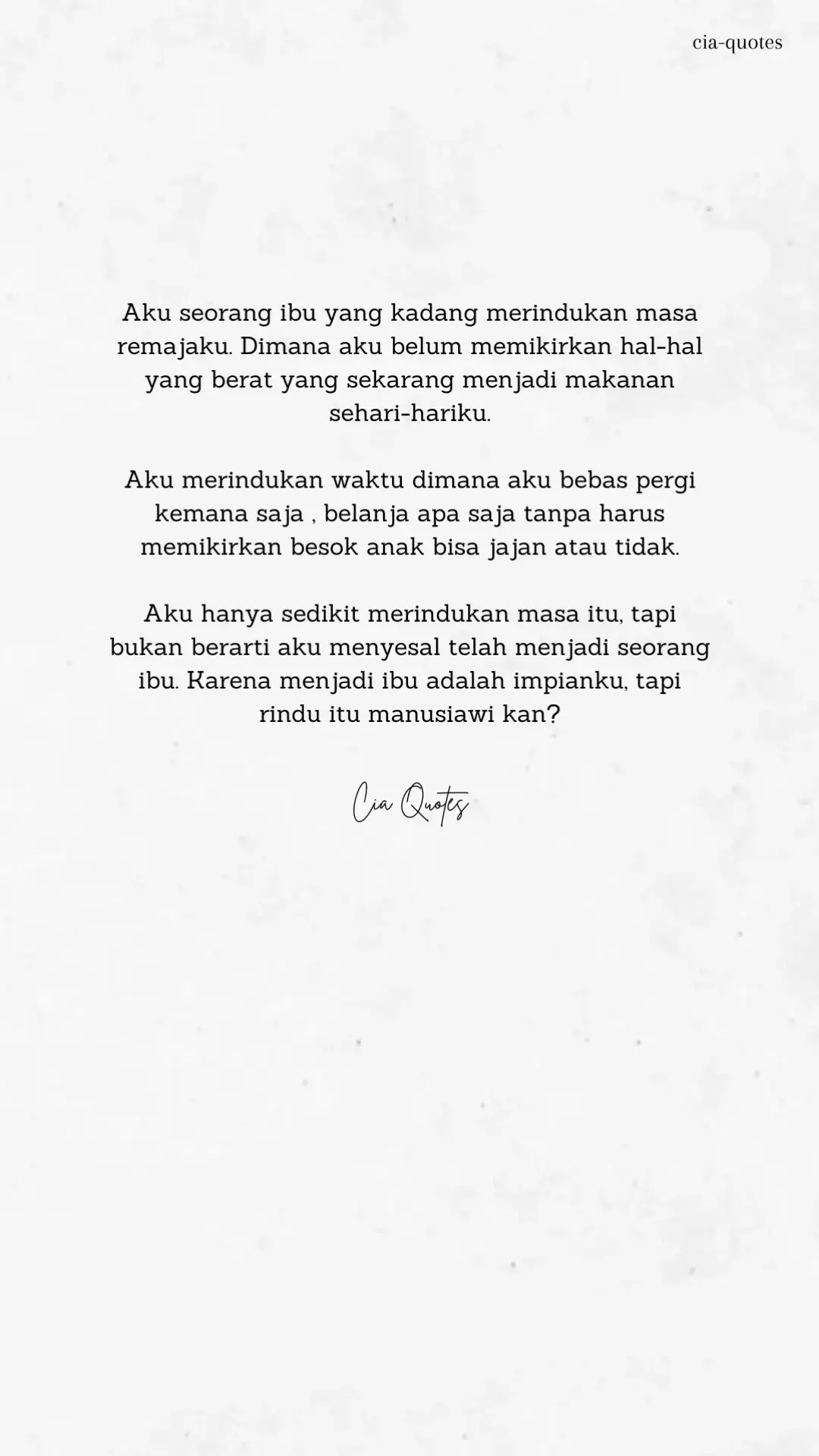 Aku rindu masa-masa remajaku.  #pernikahan #quotestory #galaubrutal #sedih #menangis #foryou #motivasidiri #curhatanistri #curhatanperempuan #rindumasaremaja #iburumahtangga #parenting #iburumahtanggabekerja #masalahrumahtangga #problemrumahtangga 