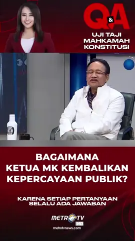 Bagaimana pandangan kalian terhadap MK sekarang? Dan mampukah MK mengembalikan kepercayaan masyarakat? Saksikan #QNAMETROTV “Uji Taji Mahkamah Konstitusi” di link https://xtend.metrotvnews.com/Content/Post/Watch/3350 #MahkamahKonstitusi #UjiTajiMahkamahKonstitusi #Suhartoyo #KetuaMK #xtend