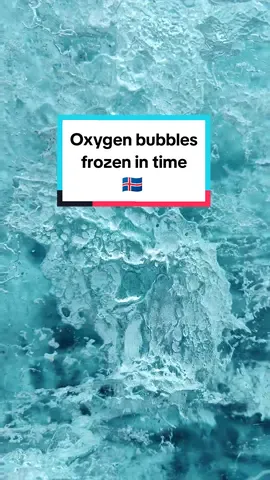 When water freezes into ice, it can trap small pockets of air within it. These pockets of air contain oxygen, which was dissolved in the water before it froze. As the ice solidifies, these bubbles get locked in. When you see bubbles in ice, you're actually observing these trapped pockets of air, which can provide interesting insights into the environment at the time the ice formed. It's like capturing a snapshot of the past, frozen in time. #islandia #icecave #iceland #icelandtravel #icelandtour #oxygenbubbles 