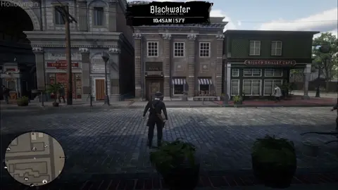RDR2 - Robbing the Blackwater bank (SgtJoe Bank Robberies mod) #rdr2 #rockstargamesrdr2