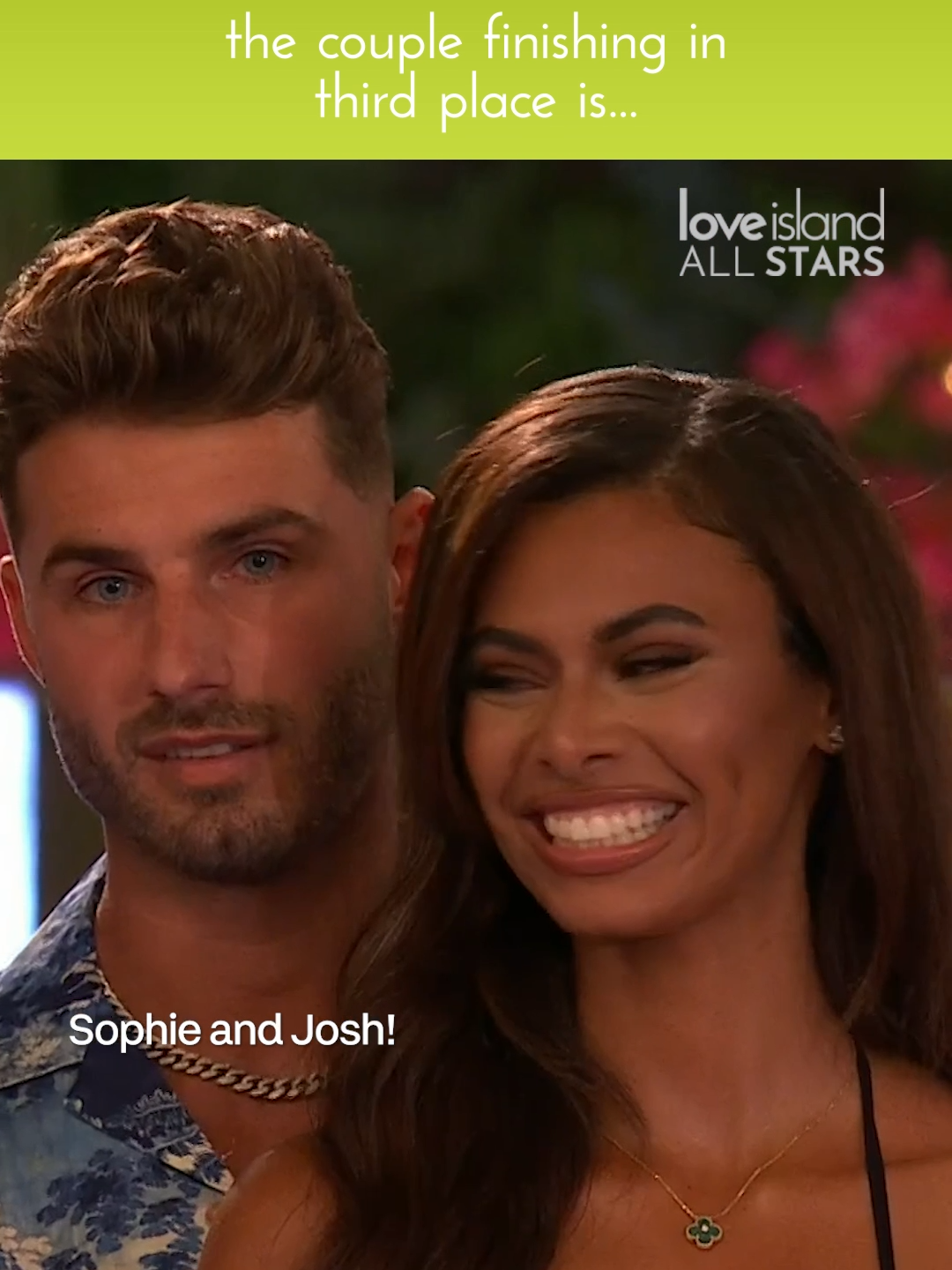 They got lost in each other's eyes from the moment they first met, and now Josh and Sophie finish their #LoveIsland journey in third place 💓 #AllStars