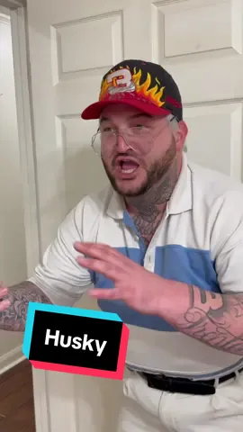 He’s a little bit on the husky Side 💀🥴 #comedy #dadsoftiktok 