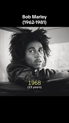 Bob Marley (1962-1981) #bobmarley #throughtheyears #evolution #fyp 