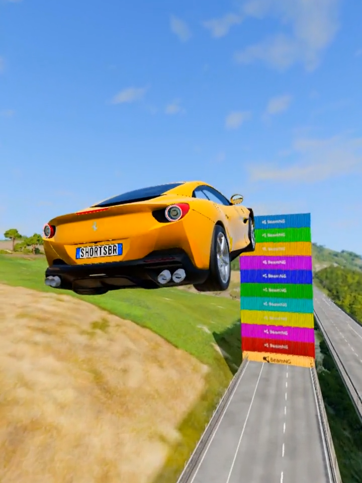 which car reaches the top of all containers #beamng #beamngdrive #gaming #fyp #fouryou