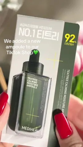 As someone with sensitive skin - this ampoule is a NEED 💚 #mediheal #koreanskincare #teatree #sensitiveskin 